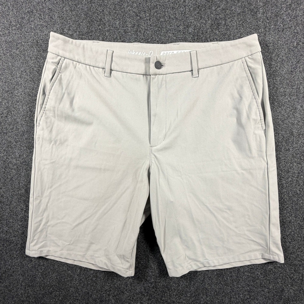 Johnnie-O Prep-Formance Mens Gray Golf Shorts Size 35 Performance Activewear
